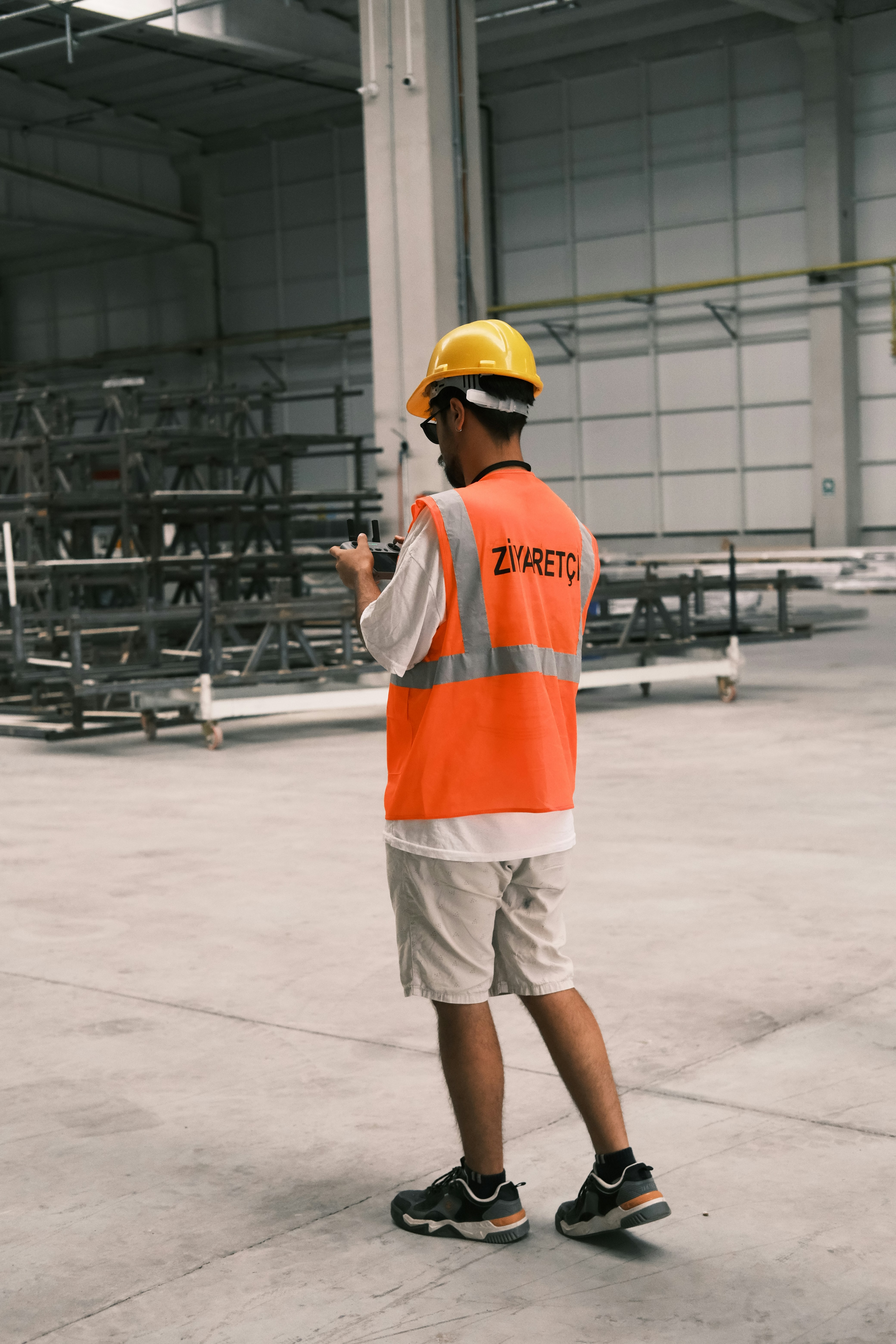 Plant engineer in protective equipment